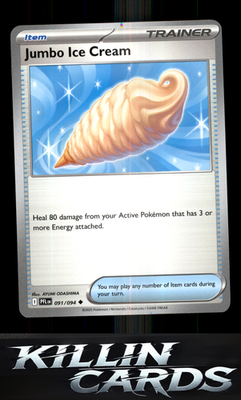 Jumbo Ice Cream 091/094 Pokemon Uncommon ME02: Phantasmal Flames Card NM