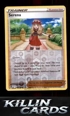 Reverse Holofoil Serena 164/195 Pokemon Uncommon SWSH12: Silver Tempest Card NM