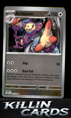 Reverse Holofoil Ambipom - 079/094 079/094 Pokemon Rare ME02: Phantasmal Flames