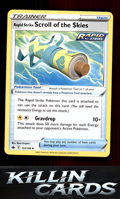 Rapid Strike Scroll of the Skies 151/198 Pokemon Uncommon SWSH06: Chilling Reign