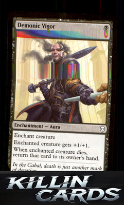 Demonic Vigor 85 Magic C Dominaria Card NM