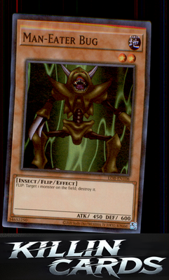 1st Edition Man-Eater Bug LOB-EN108 YuGiOh Super Rare Legend of Blue Eyes White