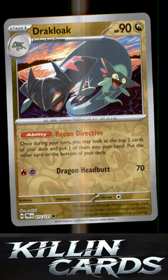 Reverse Holofoil Drakloak 072/131 Pokemon Common SV: Prismatic Evolutions Card N