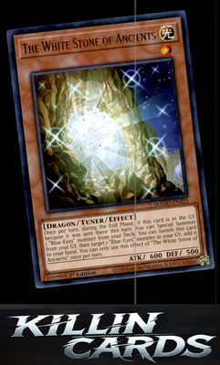 1st Edition The White Stone of Ancients MAGO-EN125 YuGiOh Rare Maximum Gold Card
