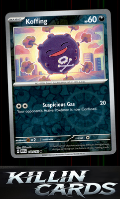 Reverse Holofoil Koffing 109/165 Pokemon Common SV: Scarlet & Violet 151 Card NM