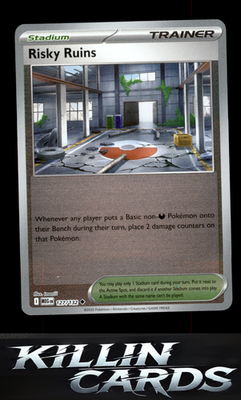 Reverse Holofoil Risky Ruins 127/132 Pokemon Uncommon ME01: Mega Evolution Card