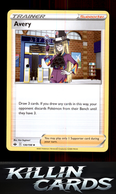 Avery 130/198 Pokemon Uncommon SWSH06: Chilling Reign Card NM