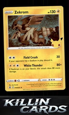 Zekrom 010/025 Pokemon Holo Rare Celebrations Card NM