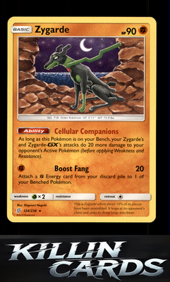 Zygarde 124/236 Pokemon Rare SM - Unified Minds Card LP