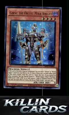 1st Edition Girsu, the Orcust Mekk-Knight MP21-EN056 YuGiOh Ultra Rare 2021 Tin