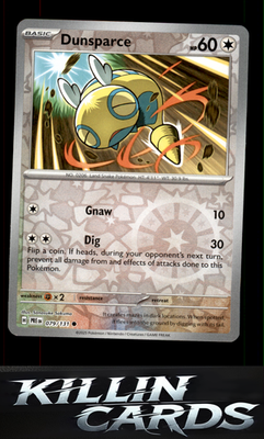 Reverse Holofoil Dunsparce 079/131 Pokemon Common SV: Prismatic Evolutions Card