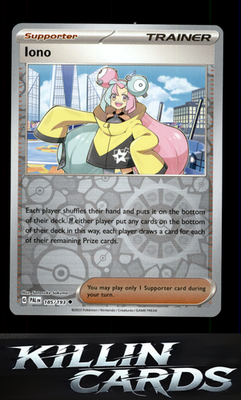Reverse Holofoil Iono - 185/193 185/193 Pokemon Uncommon SV02: Paldea Evolved Ca