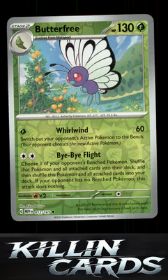 Butterfree 012/165 Pokemon Uncommon SV: Scarlet & Violet 151 Card NM