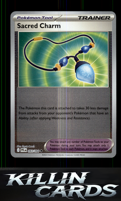 Reverse Holofoil Sacred Charm - 093/094 093/094 Pokemon Uncommon ME02: Phantasma