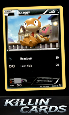 Scraggy 85/135 Pokemon Common Plasma Storm Card LP
