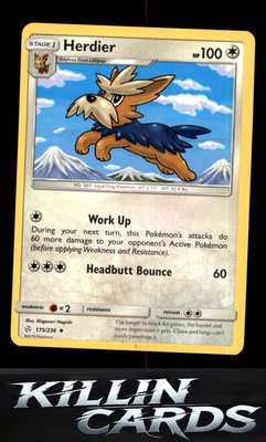 Herdier 175/236 Pokemon Uncommon SM - Cosmic Eclipse Card NM