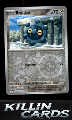 Reverse Holofoil Bronzor 066/131 Pokemon Common SV: Prismatic Evolutions Card NM