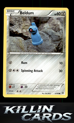 Beldum 47/98 Pokemon Common XY - Ancient Origins Card NM