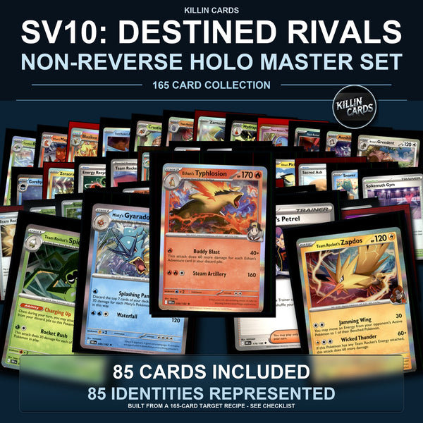 Pokemon TCG SV10: Destined Rivals C/UC/R Standard Set 88 Cards