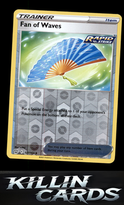 Reverse Holofoil Fan of Waves 127/163 Pokemon Uncommon SWSH05: Battle Styles Car