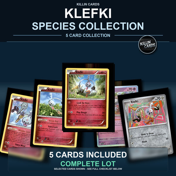 Pokemon TCG Klefki Species Collection 5 Different Cards