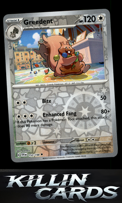 Reverse Holofoil Greedent 152/198 Pokemon Uncommon SV01: Scarlet & Violet Base S