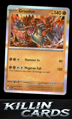 Groudon 108/217 Pokemon Rare ME: Ascended Heroes Card NM