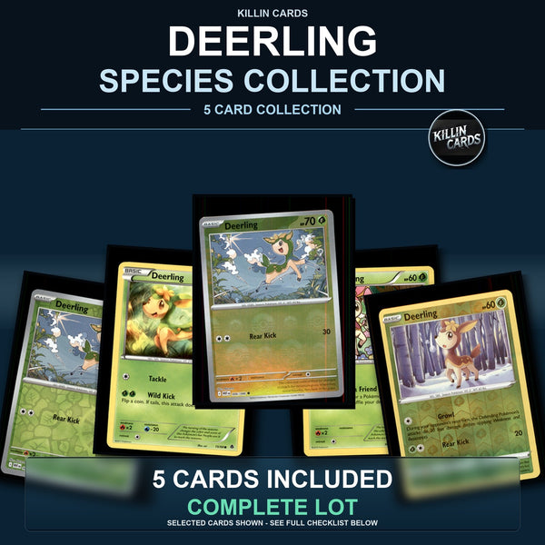 Pokemon TCG Deerling Species Collection 5 Different Cards