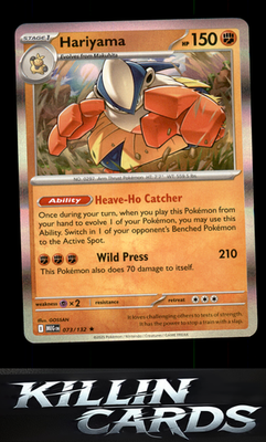Hariyama 073/132 Pokemon Rare ME01: Mega Evolution Card NM