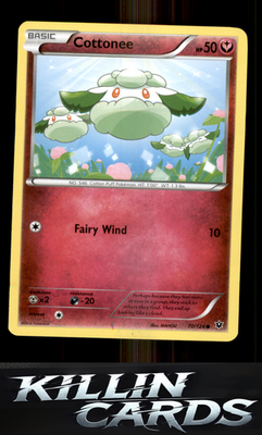 Cottonee 70/124 Pokemon Common XY - Fates Collide Card NM