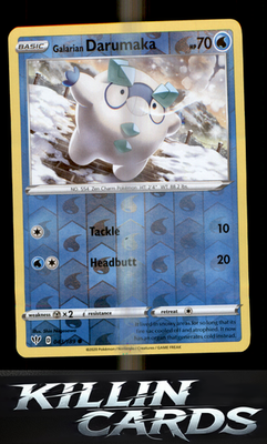 Reverse Holofoil Galarian Darumaka 043/189 Pokemon Common SWSH03: Darkness Ablaz