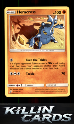 Heracross 107/236 Pokemon Uncommon SM - Unified Minds Card NM