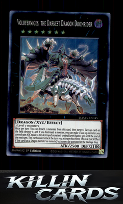 Voloferniges, the Darkest Dragon Doomrider DAMA-EN045 YuGiOh Super Rare Dawn of