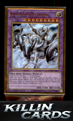 1st Edition Invoked Mechaba MGED-EN025 YuGiOh Premium Gold Rare Maximum Gold: El