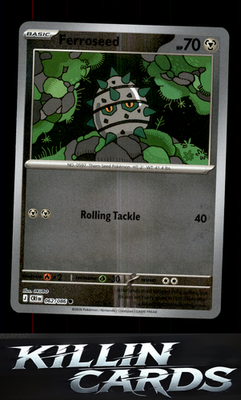 Reverse Holofoil Ferroseed 062/086 Pokemon Common ME04: Chaos Rising Card NM