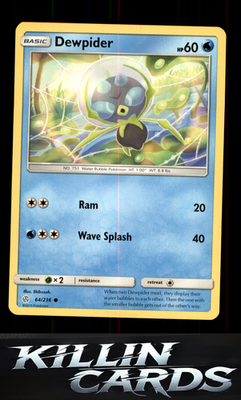 Dewpider 64/236 Pokemon Common SM - Cosmic Eclipse Card NM