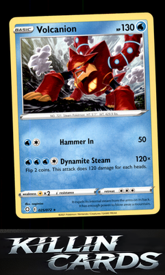 Volcanion 025/072 Pokemon Rare Shining Fates Card NM