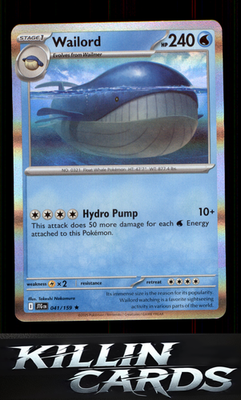 Wailord - 041/159 041/159 Pokemon Rare SV09: Journey Together Card NM