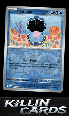 Reverse Holofoil Clamperl - 054/182 054/182 Pokemon Common SV10: Destined Rivals