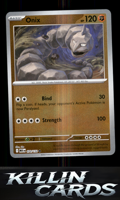 Reverse Holofoil Onix 070/132 Pokemon Common ME01: Mega Evolution Card NM