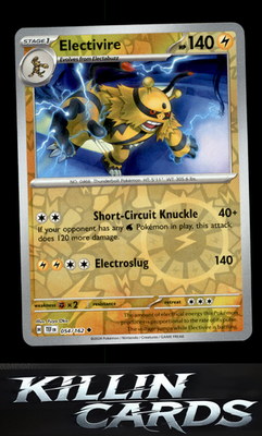 Reverse Holofoil Electivire 054/162 Pokemon Uncommon SV05: Temporal Forces Card