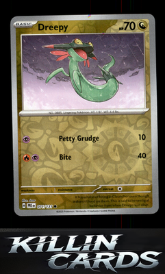 Reverse Holofoil Dreepy 071/131 Pokemon Common SV: Prismatic Evolutions Card NM