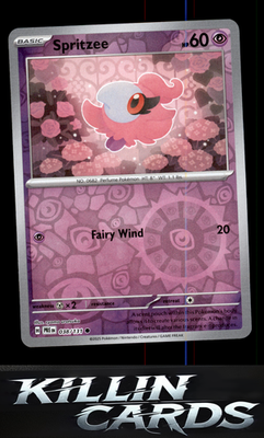 Reverse Holofoil Spritzee 038/131 Pokemon Common SV: Prismatic Evolutions Card N