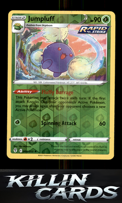 Reverse Holofoil Jumpluff 004/203 Pokemon Holo Rare SWSH07: Evolving Skies Card
