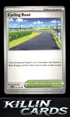 Cycling Road 157/165 Pokemon Uncommon SV: Scarlet & Violet 151 Card NM