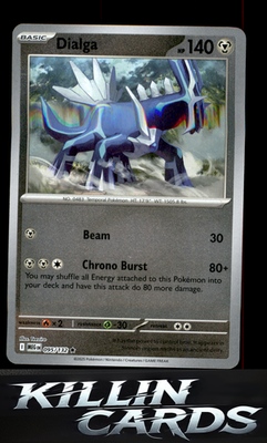 Reverse Holofoil Dialga 095/132 Pokemon Rare ME01: Mega Evolution Card NM
