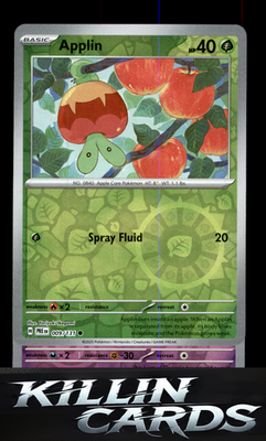 Reverse Holofoil Applin 009/131 Pokemon Common SV: Prismatic Evolutions Card NM