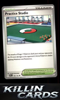 Practice Studio 186/193 Pokemon Uncommon SV02: Paldea Evolved Card NM