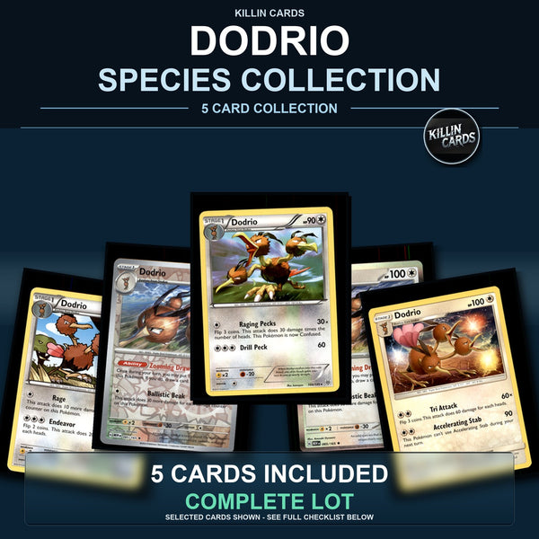 Pokemon TCG Dodrio Species Collection 5 Different Cards
