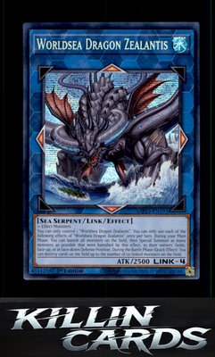 1st Edition Worldsea Dragon Zealantis MP23-EN193 YuGiOh Prismatic Secret Rare 25